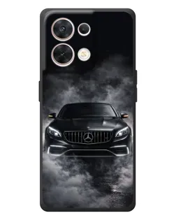 Чехол для OPPO Reno 8 5G с картинкой «Mercedes в дыму»