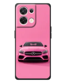 Чехол для OPPO Reno 8 5G с картинкой «Розовый Mercedes AMG»