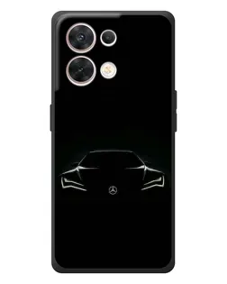 Чехол для OPPO Reno 8 5G с картинкой «Mercedes — силуэт авто»