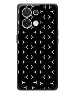 Чехол для OPPO Reno 8 5G с картинкой «Mercedes паттерн звезд»