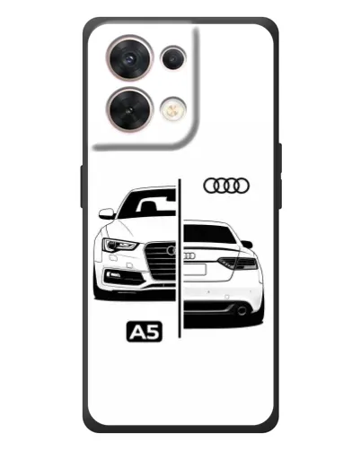 Чехол для OPPO Reno 8 5G с картинкой «Audi — контрастный дизайн» Чехол для OPPO Reno 8 5G с картинкой «Audi — контрастный дизайн»