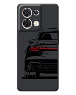 Чехол для OPPO Reno 8 5G с картинкой «Задняя часть Audi — арт»