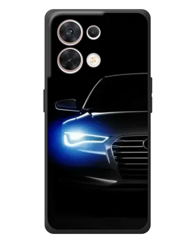 Чехол для OPPO Reno 8 5G с картинкой «Неоновый взгляд Audi» Чехол для OPPO Reno 8 5G с картинкой «Неоновый взгляд Audi»