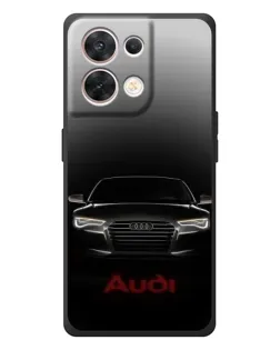 Чехол для OPPO Reno 8 5G с картинкой «Audi — градиентный контур»