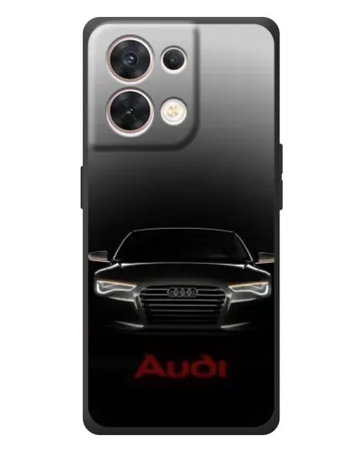 Чехол для OPPO Reno 8 5G с картинкой «Audi — градиентный контур» Чехол для OPPO Reno 8 5G с картинкой «Audi — градиентный контур»
