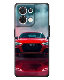 Чехол для OPPO Reno 8 5G с картинкой «Audi RS — красный стиль»