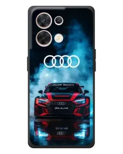 Чехол для OPPO Reno 8 5G с картинкой «Audi Sport — неон»