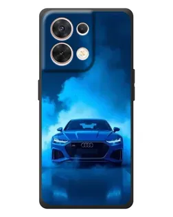 Чехол для OPPO Reno 8 5G с картинкой «Audi — голубая энергия»