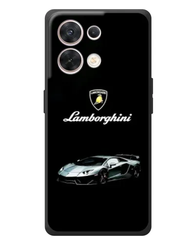 Чехол для OPPO Reno 8 5G с картинкой «Логотип Lamborghini классика»