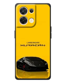 Чехол для OPPO Reno 8 5G с картинкой «Lamborghini Huracan черный»