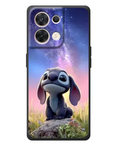 Чехол для OPPO Reno 8 5G с картинкой «Стич на рассвете»
