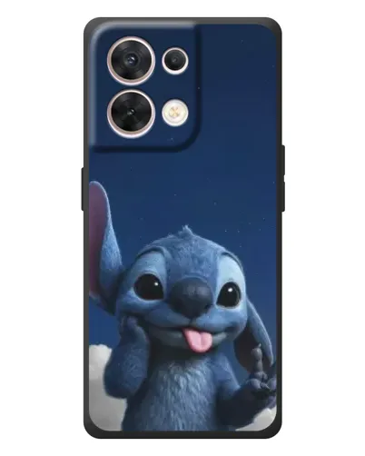 Чехол для OPPO Reno 8 5G с картинкой «Стич в облаках»