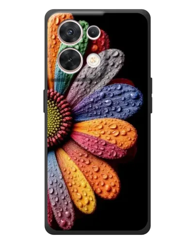 Чехол для OPPO Reno 8 5G с картинкой «Радужный цветок»