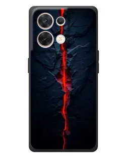 Чехол для OPPO Reno 8 5G с картинкой «Kрасная лавовая трещина»
