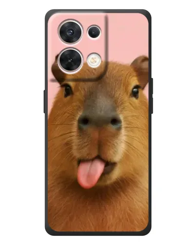 Чехол для OPPO Reno 8 5G с картинкой «Капибара с языком» Чехол для OPPO Reno 8 5G с картинкой «Капибара с языком»