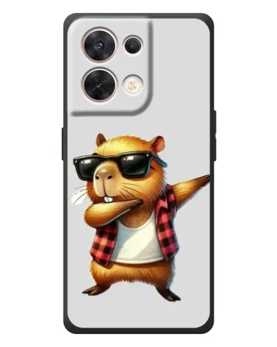Чехол для OPPO Reno 8 5G с картинкой «Капибара рэпер даб» Чехол для OPPO Reno 8 5G с картинкой «Капибара рэпер даб»