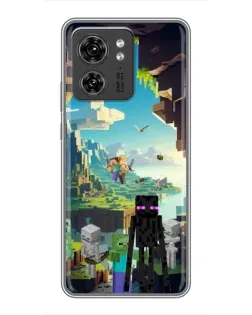 Чехол для OPPO Reno 8 Pro 5G с картинкой «Эндермен в лесу»