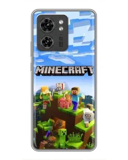 Чехол для OPPO Reno 8 Pro 5G с картинкой «Minecraft классический мир»
