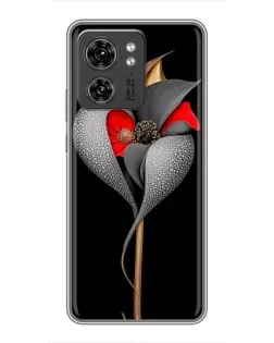 Чехол для OPPO Reno 8 Pro 5G с картинкой «Серебряный фантазийный цветок»