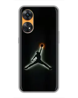 Чехол для OPPO Reno 8T с картинкой «Jordan Gradient Logo»