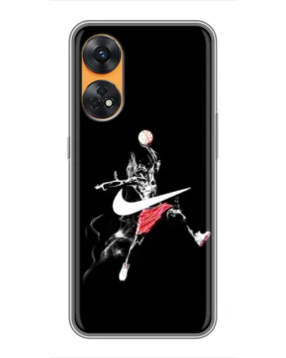 Чехол для OPPO Reno 8T с картинкой «Jordan Jumpman» Чехол для OPPO Reno 8T с картинкой «Jordan Jumpman»