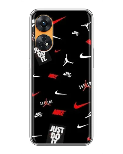 Чехол для OPPO Reno 8T с картинкой «Nike Mix Pattern» Чехол для OPPO Reno 8T с картинкой «Nike Mix Pattern»