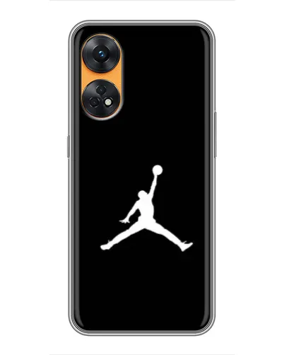 Чехол для OPPO Reno 8T с картинкой «Jordan Silhouette» Чехол для OPPO Reno 8T с картинкой «Jordan Silhouette»