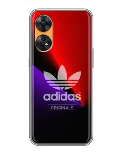 Чехол для OPPO Reno 8T с картинкой «Adidas Red Neon»