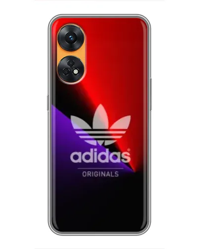Чехол для OPPO Reno 8T с картинкой «Adidas Red Neon» Чехол для OPPO Reno 8T с картинкой «Adidas Red Neon»