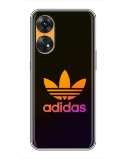 Чехол для OPPO Reno 8T с картинкой «Градиент Adidas»