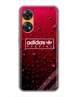 Чехол для OPPO Reno 8T с картинкой «Adidas Gold Marble»