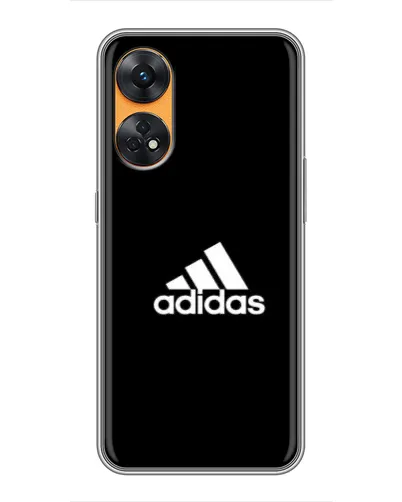 Чехол для OPPO Reno 8T с картинкой «Черная классика Adidas» Чехол для OPPO Reno 8T с картинкой «Черная классика Adidas»