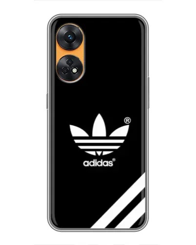 Чехол для OPPO Reno 8T с картинкой «Adidas с диагональными полосами» Чехол для OPPO Reno 8T с картинкой «Adidas с диагональными полосами»