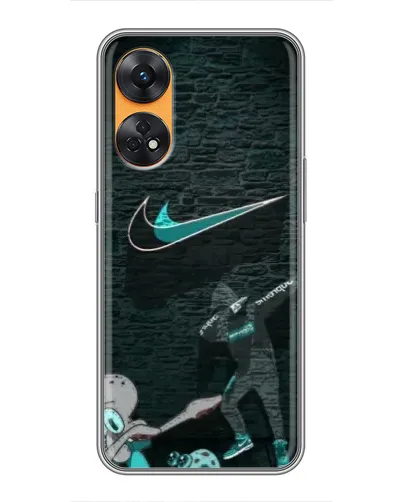 Чехол для OPPO Reno 8T с картинкой «Спортивный арт Nike» Чехол для OPPO Reno 8T с картинкой «Спортивный арт Nike»