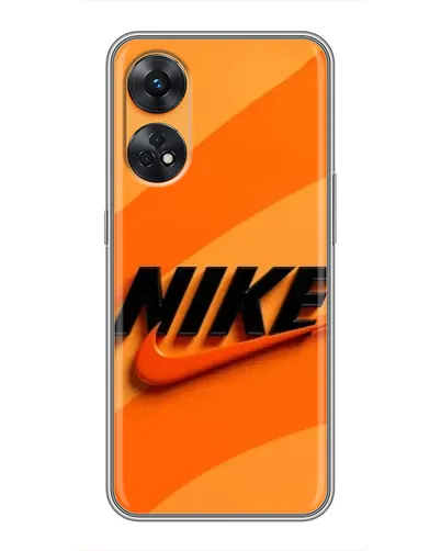 Чехол для OPPO Reno 8T с картинкой «Оранжевый драйв Nike» Чехол для OPPO Reno 8T с картинкой «Оранжевый драйв Nike»