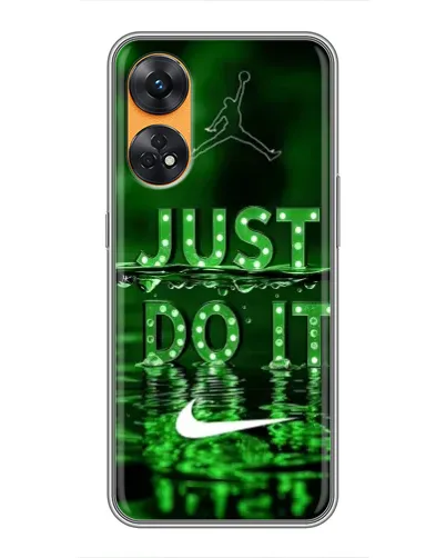 Чехол для OPPO Reno 8T с картинкой «Зеленый неоновый Nike» Чехол для OPPO Reno 8T с картинкой «Зеленый неоновый Nike»