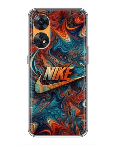 Чехол для OPPO Reno 8T с картинкой «Nike в абстракции» Чехол для OPPO Reno 8T с картинкой «Nike в абстракции»