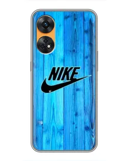 Чехол для OPPO Reno 8T с картинкой «Голубое дерево Nike»