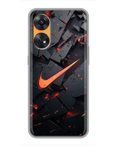 Чехол для OPPO Reno 8T с картинкой «Nike — эффект разломов» Чехол для OPPO Reno 8T с картинкой «Nike — эффект разломов»