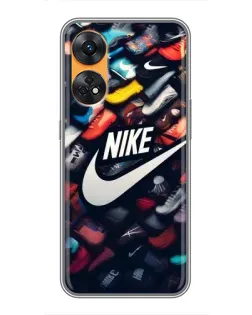 Чехол для OPPO Reno 8T с картинкой «Коллекция кроссовок Nike»