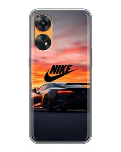 Чехол для OPPO Reno 8T с картинкой «Nike и суперкар» Чехол для OPPO Reno 8T с картинкой «Nike и суперкар»