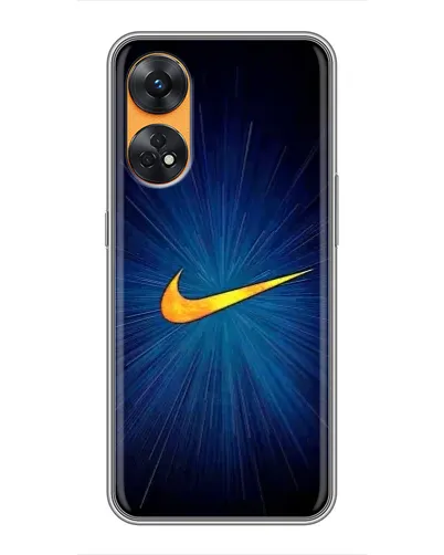 Чохол для OPPO Reno 8T з картинкою «Синій пульс Nike» Чохол для OPPO Reno 8T з картинкою «Синій пульс Nike»