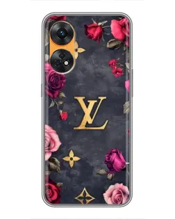 Чехол для OPPO Reno 8T с картинкой «Цветочный Louis Vuitton»