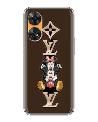 Чехол для OPPO Reno 8T с картинкой «LV и Микки Маус» Чехол для OPPO Reno 8T с картинкой «LV и Микки Маус»