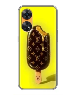 Чехол для OPPO Reno 8T с картинкой «Мороженое от LV»
