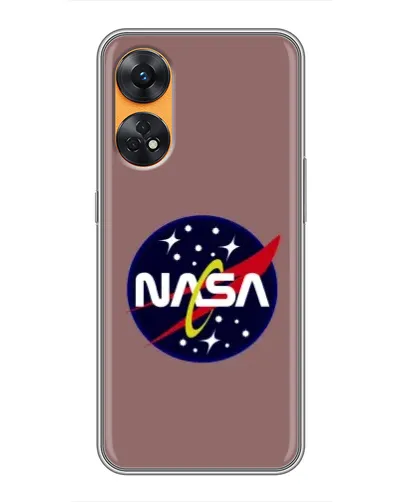 Чехол для OPPO Reno 8T с картинкой «NASA — ретро космос» Чехол для OPPO Reno 8T с картинкой «NASA — ретро космос»