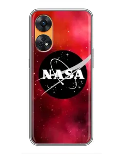 Чехол для OPPO Reno 8T с картинкой «NASA — красная туманность»