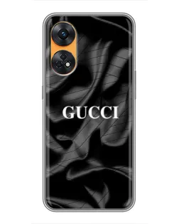 Чехол для OPPO Reno 8T с картинкой «Gucci — шелковые волны»