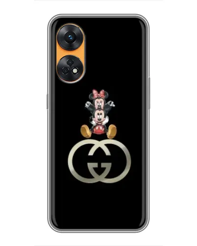 Чехол для OPPO Reno 8T с картинкой «Минни Маус на лого» Чехол для OPPO Reno 8T с картинкой «Минни Маус на лого»