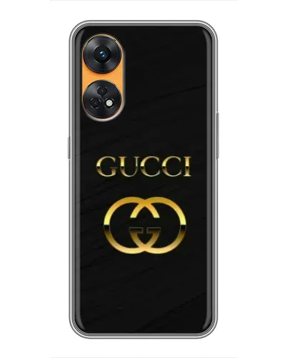 Чехол для OPPO Reno 8T с картинкой «Золотой логотип Gucci» Чехол для OPPO Reno 8T с картинкой «Золотой логотип Gucci»